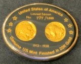 1930 Buffalo Nickel Limited Edition 22K Gold