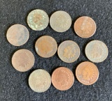 11 - Indian Head Cents Assorted Years