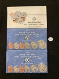 1988 and 1991 (2) United States Treasury Uncirculated Mint Sets
