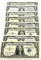 8 - 1957 ONE DOLLAR SILVER CERTIFICATES