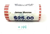 25 - PRESIDENTIAL JAMES MONROE DOLLAR COINS