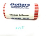 25 - PRESIDENTIAL THOMAS JEFFERSON DOLLAR COINS