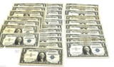 18 - 1957 ONE DOLLAR SILVER CERTIFICATES