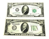 1934A and 1950D TEN DOLLAR FEDERAL RESERVE NOTES