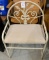 Metal framed vanity chair
