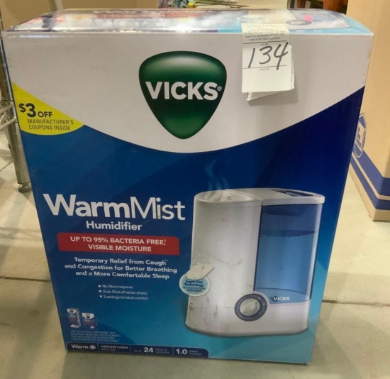 Warm mist humidifier