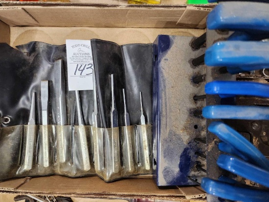 9pc Craftsman Punch/Chisel Set and T handle Alan Wrench Set