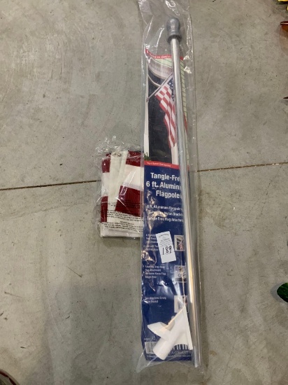 Flag and pole