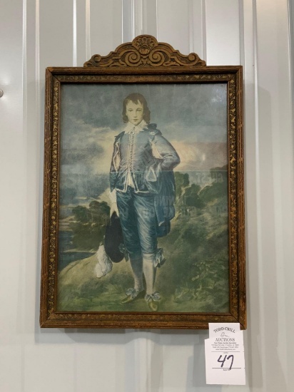 Antique Blue Boy Picture