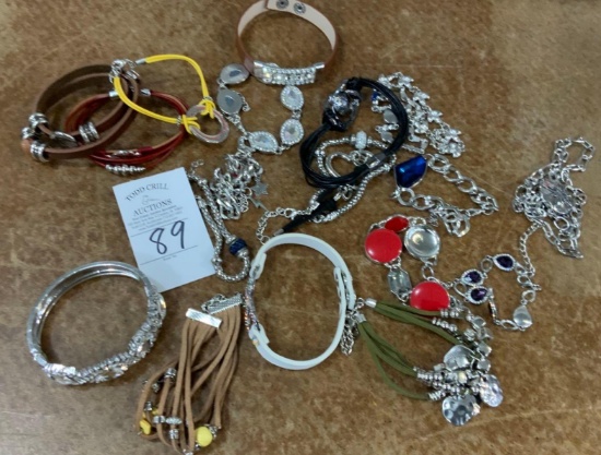 Costume jewelry bracelets