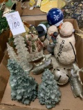 Snowman and holiday decor
