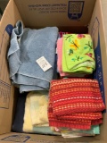Box of towels and wash cloths