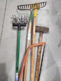 Sledge Hammer, Garden Cultivator, Hoe, Steel Rake, Limb Saw