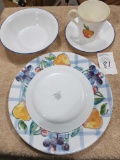 Corelle Dish Set (Fruit Pattern)