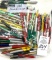 100 - VINTAGE BALL POINT IMPLEMENT ADVERTISING PENS