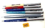 5 - VINTAGE GARLAND 1 -WINGS ADVERTISING PENS WITH BUBBLE ENDS