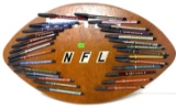 FOOTBALL SHAPED BOARD WITH NFL PENS