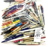 100 - VINTAGE BALL POINT SEED AND FEED ADVERTISING PENS