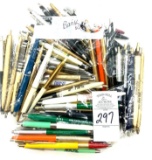 100 - VINTAGE BALL POINT BANK ADVERTISING PENS