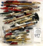 40 - VINTAGE NOVELTY ADVERTISING PENS AND PENCILS