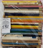 100 - VINTAGE FUNERAL HOME AND CEMETERY ADVERTISING PENCILS
