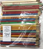 100 - VINTAGE BEAUTY AND BARBER ADVERTISING PENCILS