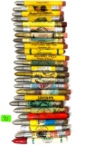 25 - VINTAGE PLACES/CITY/STATE ADVERTISING BULLET PENCILS
