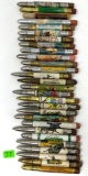 28 - VINTAGE PLACES/CITY/STATE ADVERTISING BULLET PENCILS