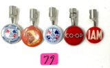 5 - VINTAGE ADVERTISING PENCIL TOPPERS