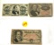 3 - FRACTIONAL CURRENCY NOTES 2 - 25 CENT AND 50 CENT