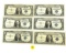 6 - SERIES 1957 $1 SILVER CERTIFICATES