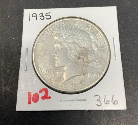 1935 PEACE SILVER DOLLAR