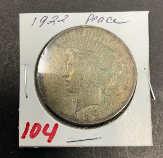 1922 PEACE SILVER DOLLAR