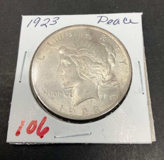 1923 PEACE SILVER DOLLAR
