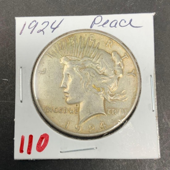 1924 PEACE SILVER DOLLAR