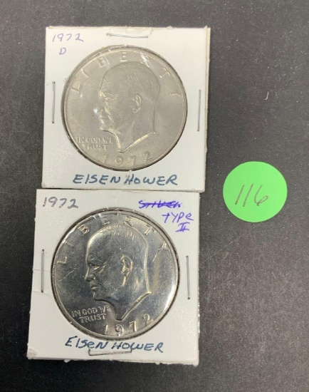 2 - 1972 EISENHOWER DOLLAR