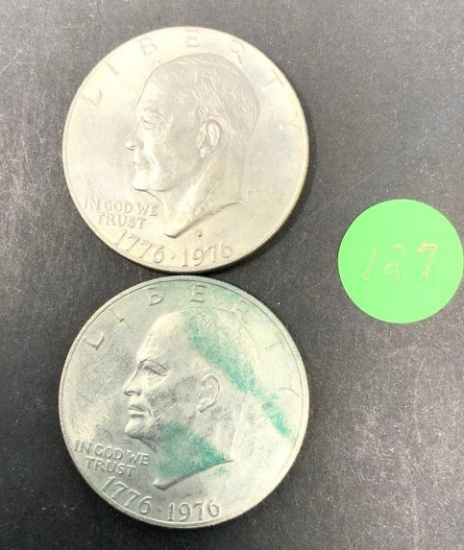 2 - 1776-1976 EISENHOWER DOLLARS