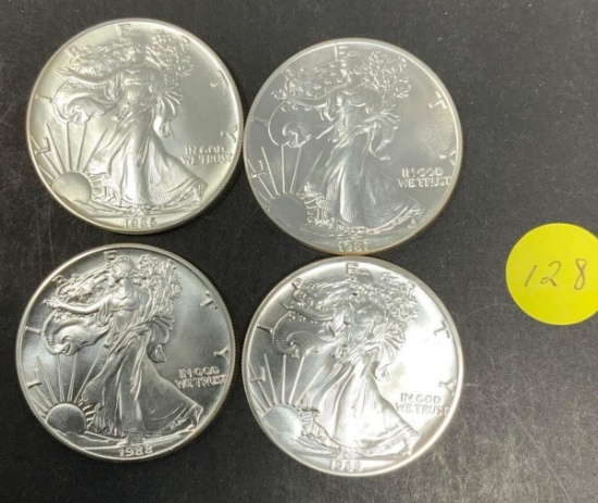 4 - AMERICAN SILVER EAGLES