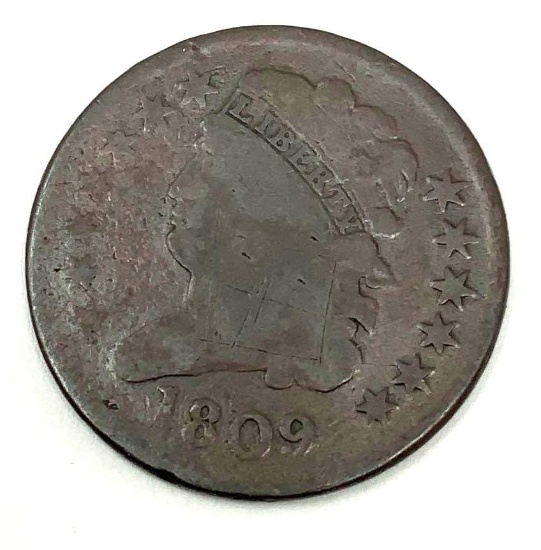 1809 CLASSIC HEAD HALF CENT