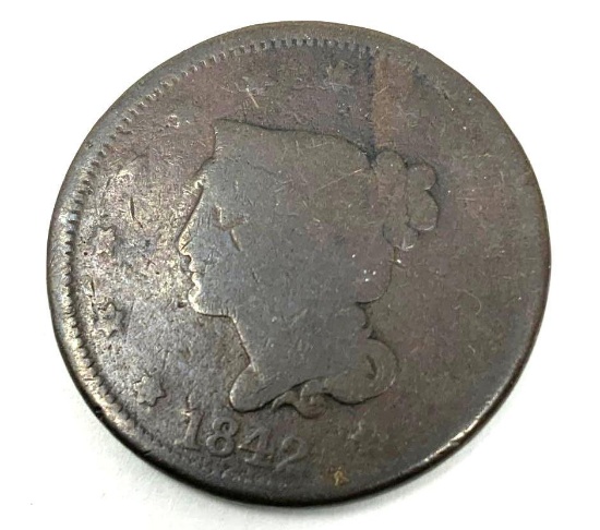 1842 LARGE CENT