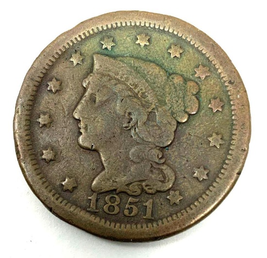 1851 LARGE CENT