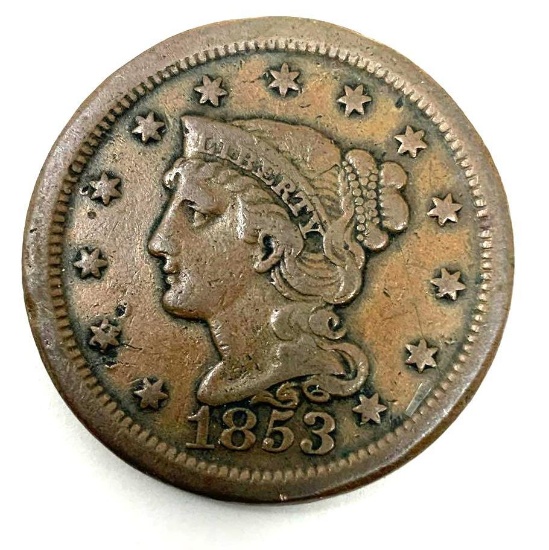 1853 LARGE CENT