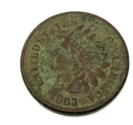 1863 INDIAN HEAD CENT