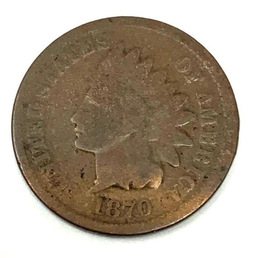 1870 INDIAN HEAD CENT