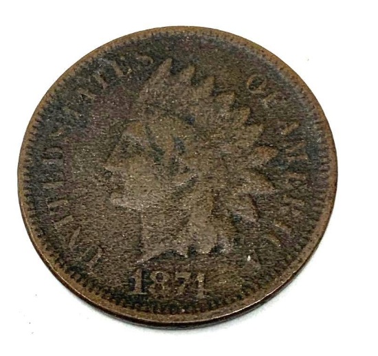 1871 INDIAN HEAD CENT