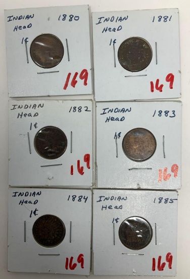 6 - INDIAN HEAD CENTS