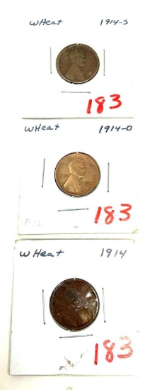 3 - 1914 WHEAT CENTS