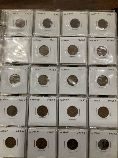 BINDER OF WHEAT AND LINCOLN CENTS - HEAVY