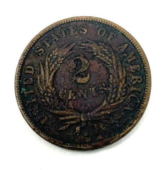 1868 TWO CENT PIECE
