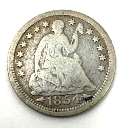 1854 LIBERTY SEATED HALF DIME